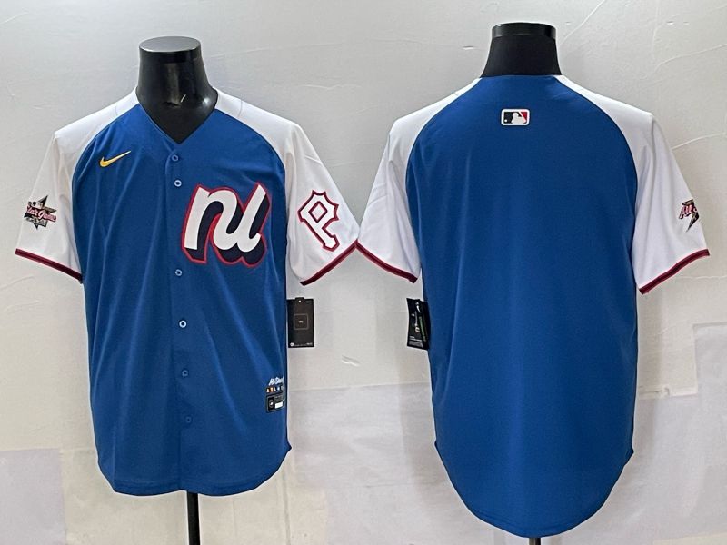Men Pittsburgh Pirates Blank Blue All star 2025 Nike MLB Jersey style 02